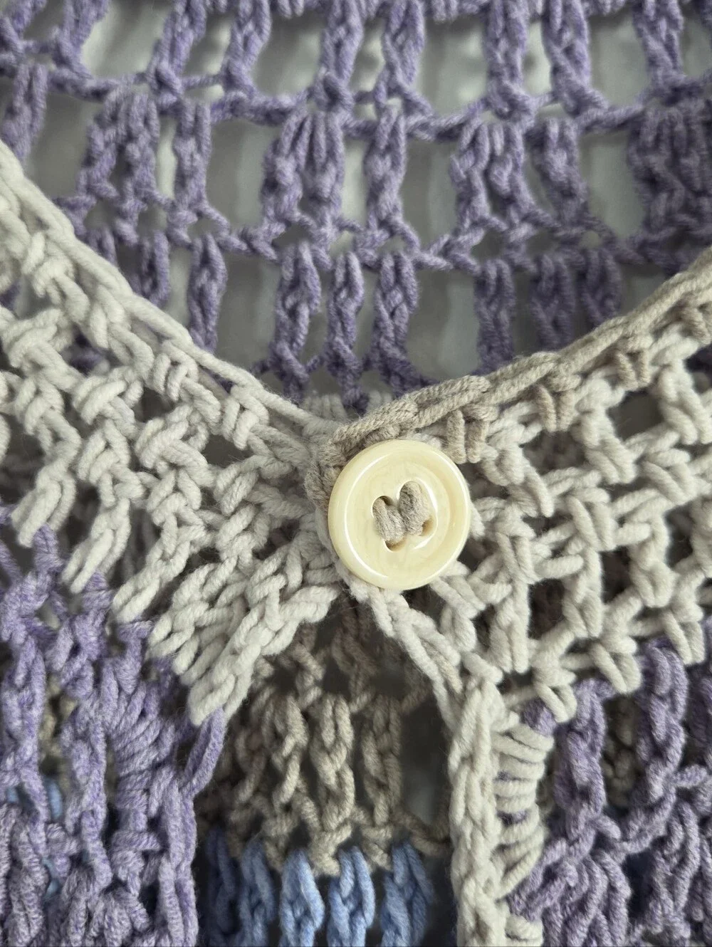 Vintage Handknit Shawl